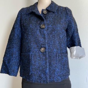 Les Copains Textured 3/4 Sleeve Jacket